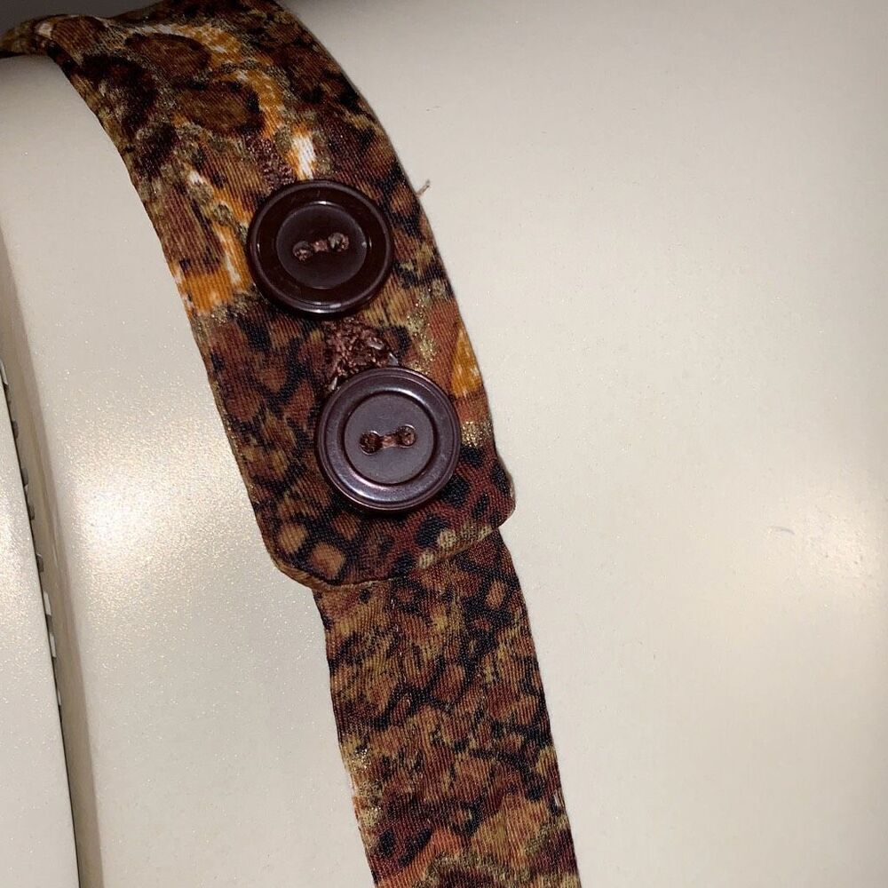Vintage Maxine Women's Paisley Sleeveless Print Swimsuit Brown Gold Size 14 - Picture 7 of 16